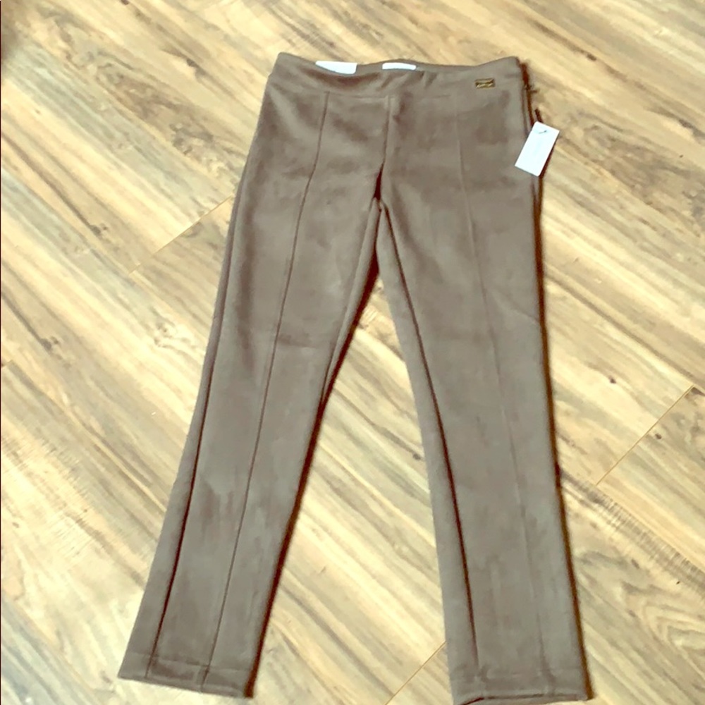 Calvin Klein Stretch suede pants